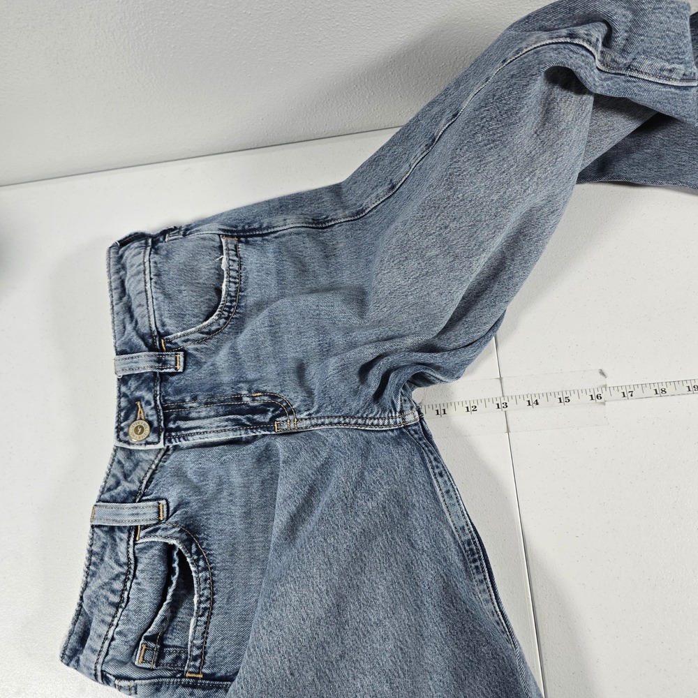 Hollister Low-Rise Super Baggy Jeans Medium Wash Blue Denim 6R W28 Regular - Picture 4 of 8